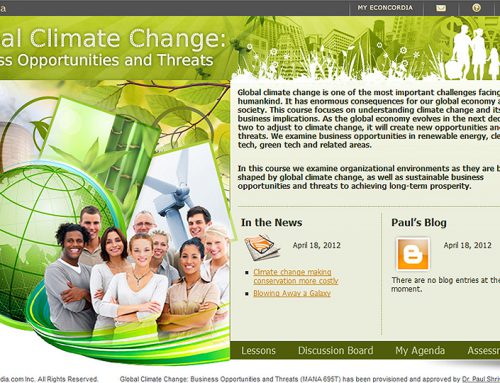 Global Climate Change: Business Opportunities and Threats